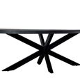 Kala Dining Table - 240cm - 8 Seater - Oval - Spider Legs - Black - Mango Wood