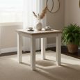 Modern Flip Top Dining Table - 2-6 Seater - 85cm-170cm - White Painted