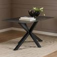 Heaven Dining Table - 4 Seater - 135cm - Black Ceramic - with Star Legs