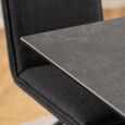 Heaven Dining Table - 4 Seater - 135cm - Black Ceramic - with Star Legs