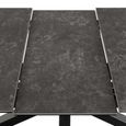 Heaven Extending Dining Table - 6-8 Seater - 168cm-210cm - Black Ceramic - with Star Legs