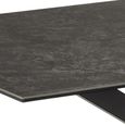 Heaven Dining Table - 6 Seater - 160cm - Black Ceramic - with Star Legs