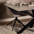 Heaven Dining Table - 6 Seater - 160cm - Grey Ceramic - with Star Legs