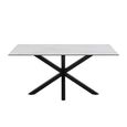 Heaven Dining Table - 6 Seater - 160cm - White Ceramic - with Star Legs
