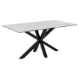 Heaven Dining Table - 6 Seater - 160cm - White Ceramic - with Star Legs