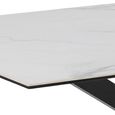 Heaven Dining Table - 6 Seater - 160cm - White Ceramic - with Star Legs