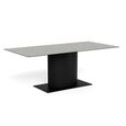 Marbella Dining Table - 8 Seater - Pedestal - 200cm - Grey Ceramic