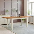 Lundy Extending Dining Table - 4-8 Seater - 132cm-198cm - Ivory Painted