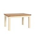 Lundy Extending Dining Table - 4-8 Seater - 132cm-198cm - Ivory Painted