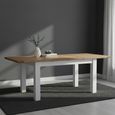 Lundy Extending Dining Table - 4-8 Seater - 132cm-198cm - White Painted