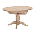 Wilmont Round Extending Dining Table - 2-4 Seater - Pedestal Base - 100cm-135cm - Oak