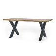 Harvey Dining Table - 6 Seater - 180cm - Oak Effect Top
