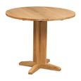 Appleby Round Drop Leaf Dining Table - 2 Seater - 30cm-90cm - Oak