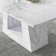 Milan Dining Table - White Marble - Sizes Available