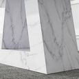 Milan Dining Table - White Marble - Sizes Available