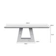 Milan Dining Table - White Marble - Sizes Available