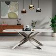 Lacey Grey Ceramic 6 Seater Dining Table