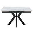 Vida Pearla Grey Ceramic 4-6 Seater Extending Dining Table
