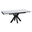 Vida Pearla Grey Ceramic 4-6 Seater Extending Dining Table
