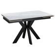 Vida Pearla Grey Ceramic 4-6 Seater Extending Dining Table
