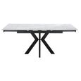 Vida Pearla Grey Ceramic 4-6 Seater Extending Dining Table