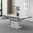 Venice Dining Table - Armani Grey Engineered Marble - Sizes Available