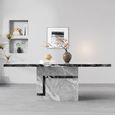 Venice Dining Table - Armani Grey Engineered Marble - Sizes Available