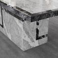 Venice Dining Table - Armani Grey Engineered Marble - Sizes Available