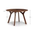 Clearance - Huxley Dining Table - 4 Seater - 120cm - Round - Walnut - FSS16983