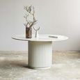 Erie Dining Table - 6 Seater - 140cm - Round - Ivory Marble