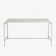 Brenta Outdoor Dining Table - 6 Seater - 152cm - Ivory Metal