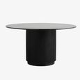 Erie Dining Table - 6 Seater - 140cm - Round - Black Marble