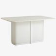Eriso Dining Table - 6 Seater - 150cm - Ivory Marble