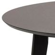 Clearance - Roxby Round Dining Table - 2 Seater - 105cm - Black - FSS16998