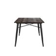 Elmwood Frio Dining Table - 6 Seater - 150cm - Black - 2139059UK