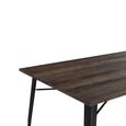 Elmwood Frio Dining Table - 6 Seater - 150cm - Black - 2139059UK