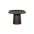 Novero Dining Table - 230cm - 10 Seater - Oval - Pedestal - Espresso Oak