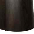Novero Dining Table - 230cm - 10 Seater - Oval - Pedestal - Espresso Oak