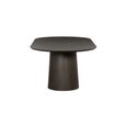 Novero Dining Table - 280cm - 12 Seater - Oval - Pedestal - Espresso Oak