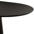 Novero Dining Table - 280cm - 12 Seater - Oval - Pedestal - Espresso Oak