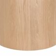 Novero Dining Table - 130cm - 4 Seater - Round - Pedestal - Natural Oak