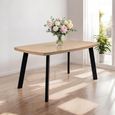Dalton Dining Table - 6 Seater - 160cm - Light Oak