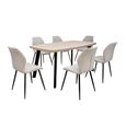 Dalton Dining Table - 6 Seater - 160cm - Light Oak