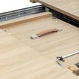 Dalton Extending Dining Table - 4-6 Seater - 120cm-160cm - Round - Light Oak - Spider Legs