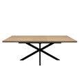 Dalton Extending Dining Table - 6-8 Seater - 160cm-200cm - Light Oak - Spider Legs