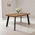 Panama Dining Table - 6 Seater - 160cm - Dark Oak