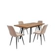 Panama Extending Dining Table - 4-6 Seater - 120cm-160cm - Dark Oak