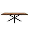 Panama Extending Dining Table - 6-8 Seater - 160cm-200cm - Spider Legs - Dark Oak