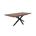 Panama Extending Dining Table - 6-8 Seater - 160cm-200cm - Spider Legs - Dark Oak