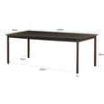 Tobago Dining Table - 220cm - 8 Seater - Espresso Oak